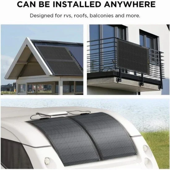 EcoFlow 100W Flexible Solar Panal - Black